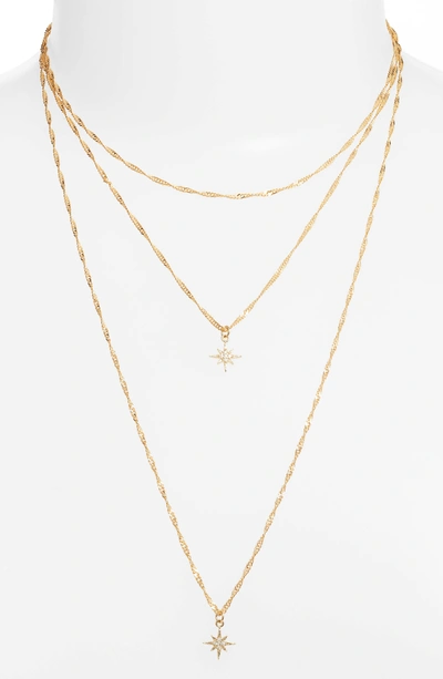 Shop Five And Two Yolanda Layered Necklace In Gold