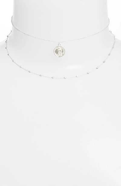 Shop Argento Vivo Guadalupe Multistrand Necklace In Silver
