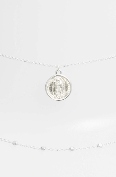 Shop Argento Vivo Guadalupe Multistrand Necklace In Silver