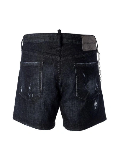 Shop Dsquared2 Distressed Denim Shorts