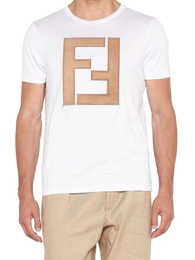 Shop Fendi T-shirt In White