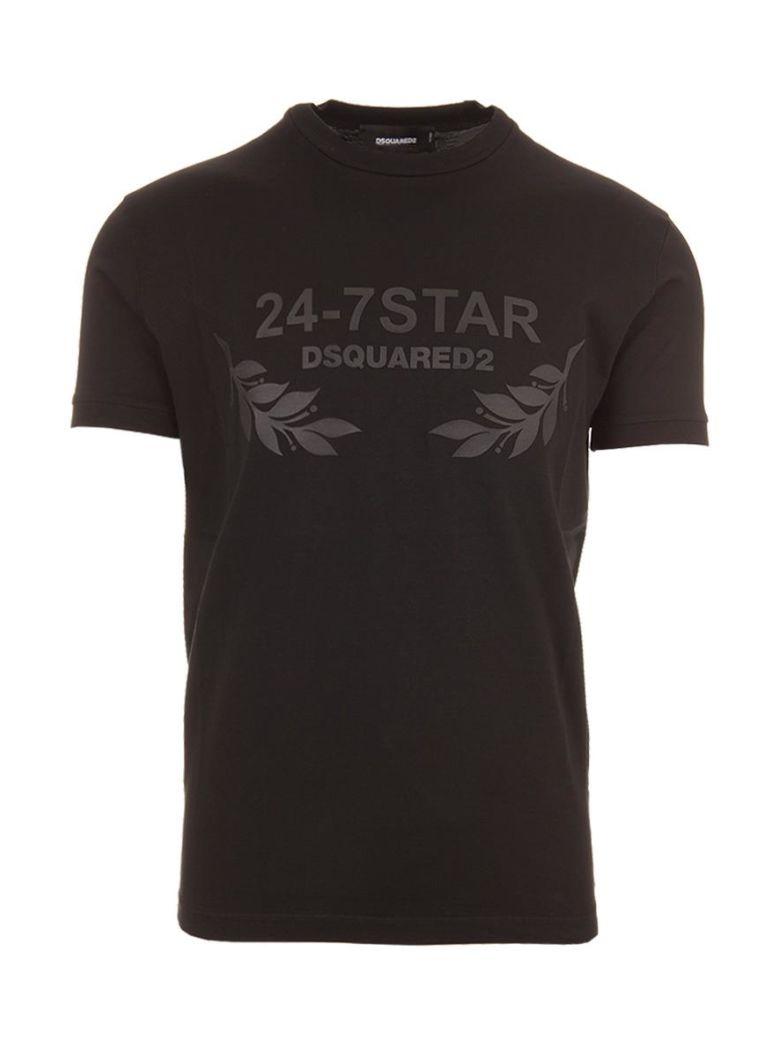 dsquared2 24 7 star t shirt wit