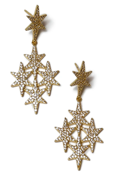 Shop Jules Smith North Star Drop Earrings In Gold