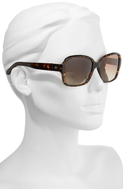 Shop Kate Spade Annor 54mm Polarized Sunglasses - Black Pattern