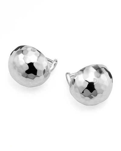 Shop Ippolita Pinball Clip Earrings In Sterling Silver