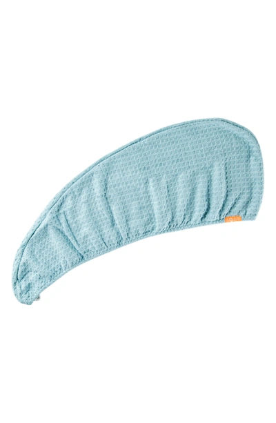 Shop Aquis Waffle Luxe Hair Turban In Dream Boat