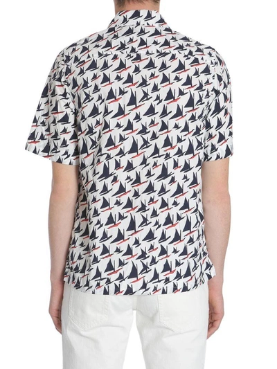 Shop Marni Short Sleeve Shirt In Bianco