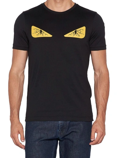 Fendi Bugs Tired Eyes T-shirt In Nero+giallo | ModeSens