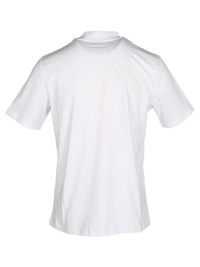 Shop Msgm Logo Print Classic T-shirt In White