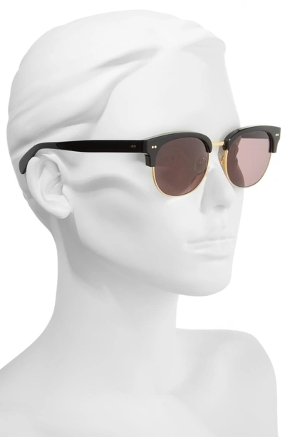 Shop Wildfox Clubhouse 50mm Semi-rimless Sunglasses In Black/ Gold