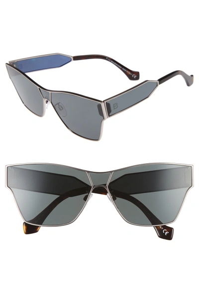 Shop Balenciaga 67mm Sunglasses In Ruthenium Front/ Dark Havana