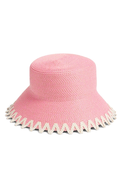 Shop Eric Javits Eloise Squishee Bucket Hat - Pink In Pink Mix