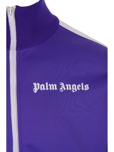 Shop Palm Angels Jacket In Viola