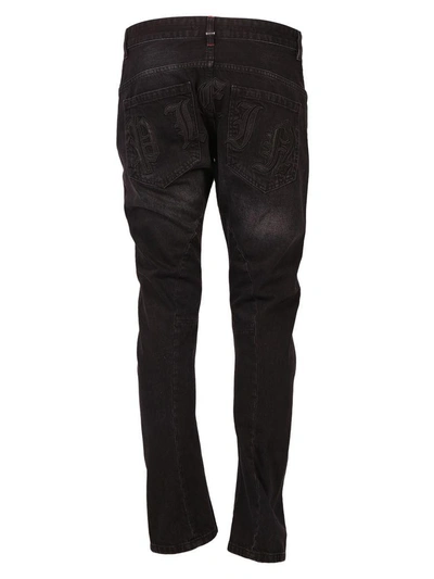 Shop Philipp Plein Plein Ass Jeans In Black Homme