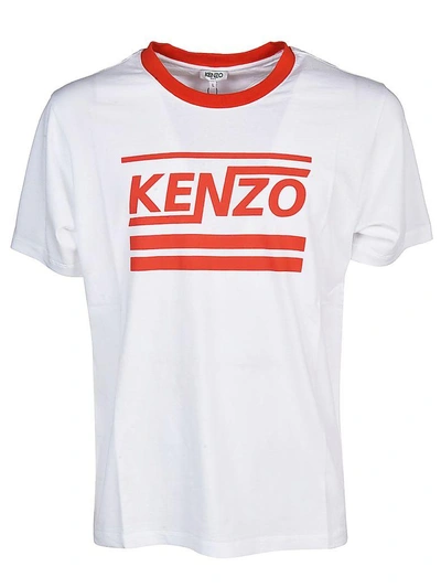 Shop Kenzo Branded T-shirt In White