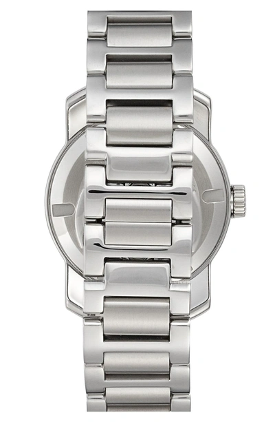 Shop Movado 'bold' Bracelet Watch, 32mm In Silver/ Rose Gold