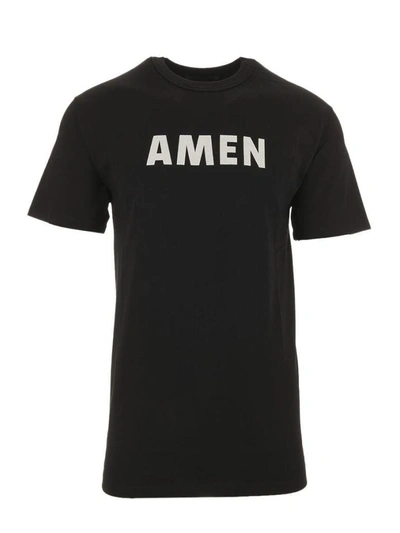 Shop Amen T-shirt In Nero