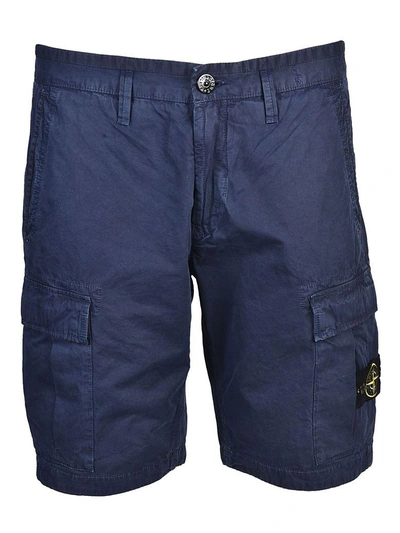 Stone Island Chino Shorts In Blu Inchiostro | ModeSens