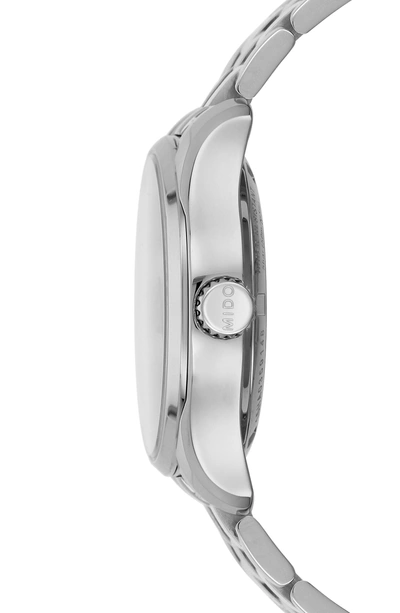 Shop Mido Belluna Ii Bracelet Watch, 33mm In Silver/ Mop/ Silver