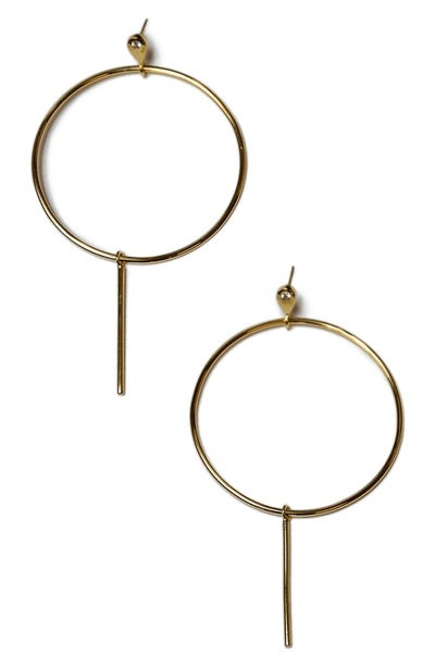 Shop Jules Smith Teardrop Hoop Earrings In Gold