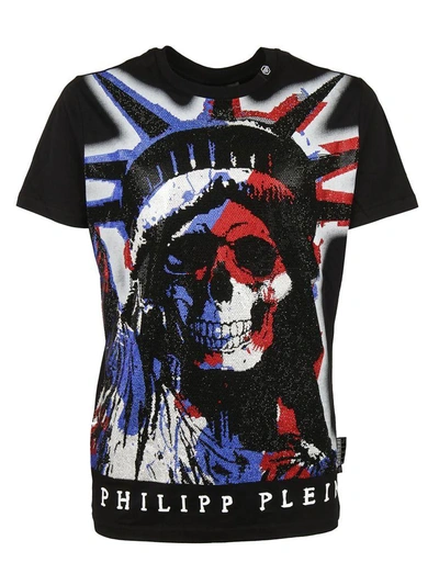 Shop Philipp Plein Printed T-shirt In Black