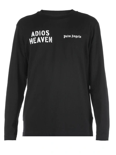 Shop Palm Angels Cotton T-shirt In Black Multicolor
