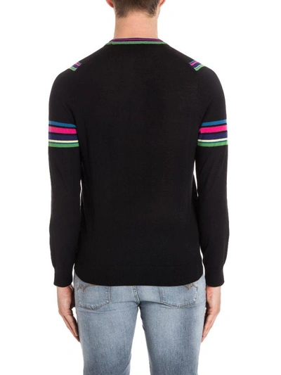 Shop Paul Smith Merino Wool Sweater In Black - Multicolor
