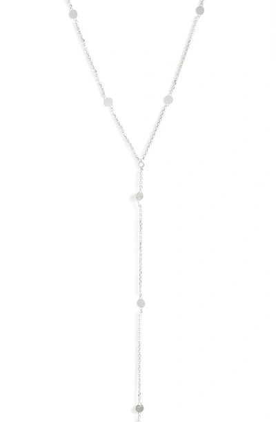 Shop Argento Vivo Mirror Station Long Y-necklace In Silver