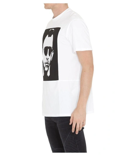Shop Neil Barrett Tshirt In White+black