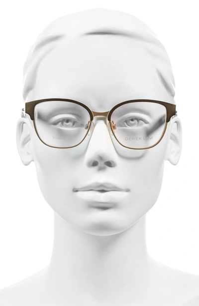 Shop Derek Lam 52mm Optical Glasses - Light Gold