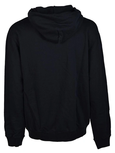 Shop Off-white Zipped Hoodie In Nero
