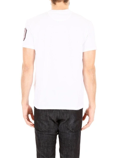 Shop Valentino Jersey T-shirt With Embroidered Logo In Biancobianco