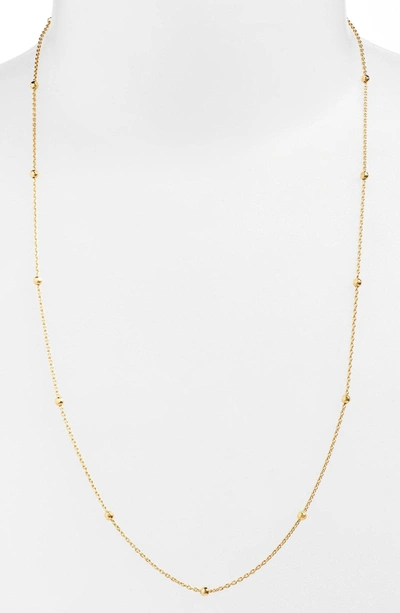 Shop Argento Vivo Long Station Necklace In Gold