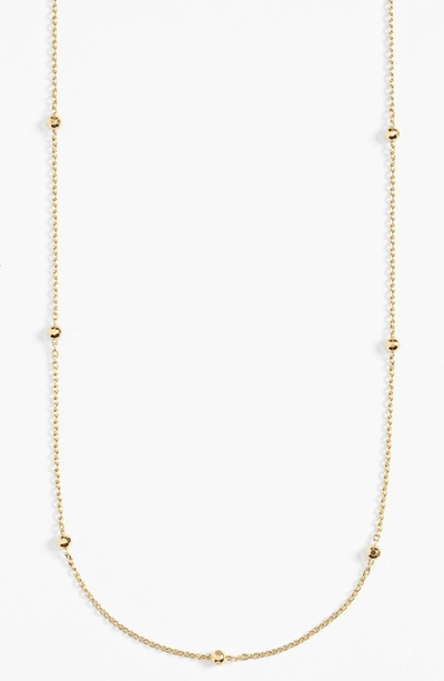 Shop Argento Vivo Long Station Necklace In Gold