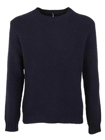 Shop Massimo Piombo Crew Neck Sweater In Blu