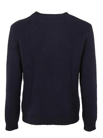 Shop Massimo Piombo Crew Neck Sweater In Blu