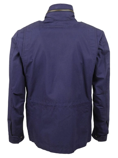 Shop Massimo Piombo Concealed Fastening Jacket In Blue