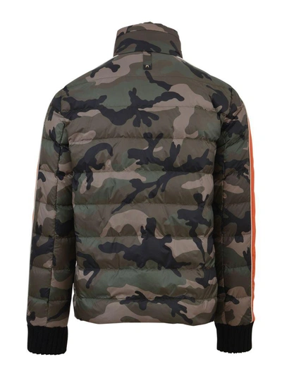 Shop Valentino Camouflage Quilted Jacket In Army