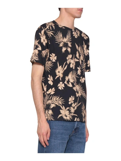 Shop Dries Van Noten Hogue Cotton T-shirt In Nero