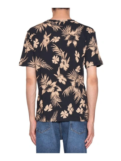 Shop Dries Van Noten Hogue Cotton T-shirt In Nero