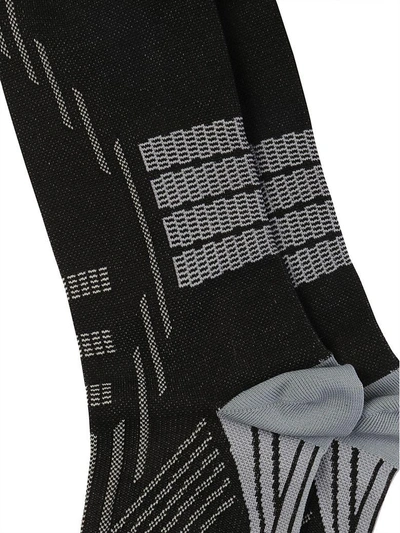 Shop Prada Socks In Nero+acciao