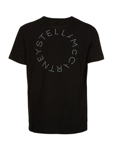 Shop Stella Mccartney Logo Print T-shirt In Nero