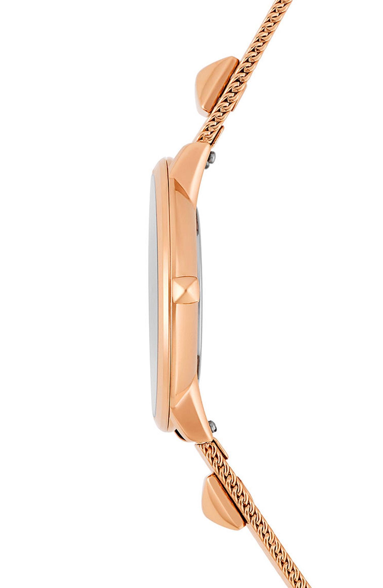 Rebecca Minkoff Women's Major Rose Gold-tone Stainless Steel Bracelet ...