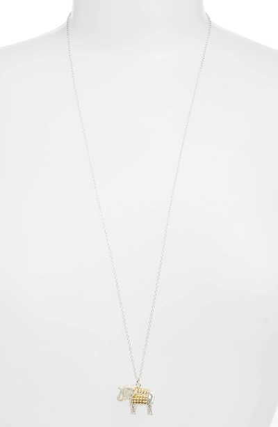 Shop Anna Beck Jewelry That Makes A Difference Elephant Pendant Necklace In Gold/ Silver