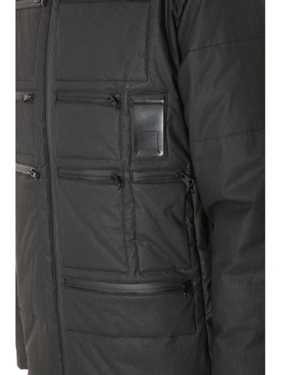 Shop Letasca Black Nylon Down Jacket