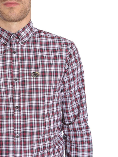 Shop Dsquared2 Check Cotton Shirt In Rosso
