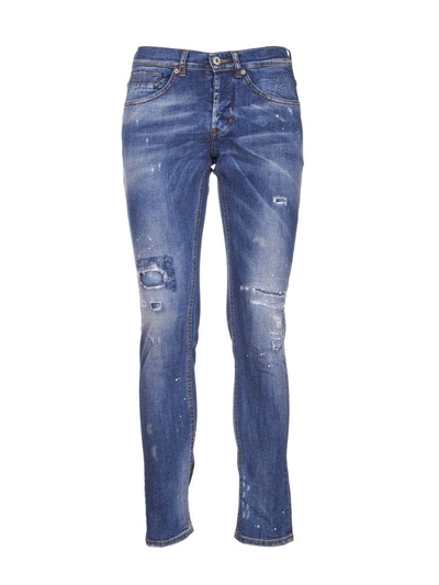 Shop Dondup Distressed Jeans In Denim
