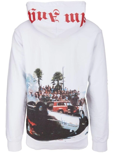 Shop Palm Angels Sweatshirt In Bianco Multicolor