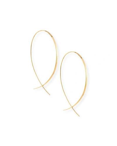 Shop Lana Flat 14k Upside Down Hoop Earrings In Yellow Gold