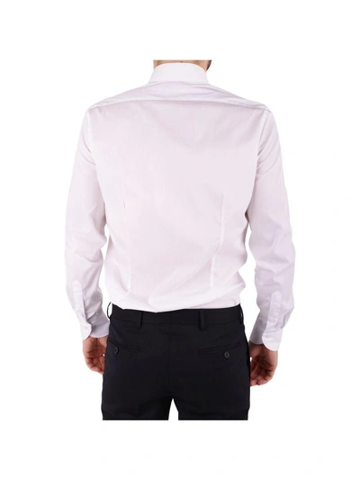Shop Emanuel Ungaro Cotton Blend Shirt In White